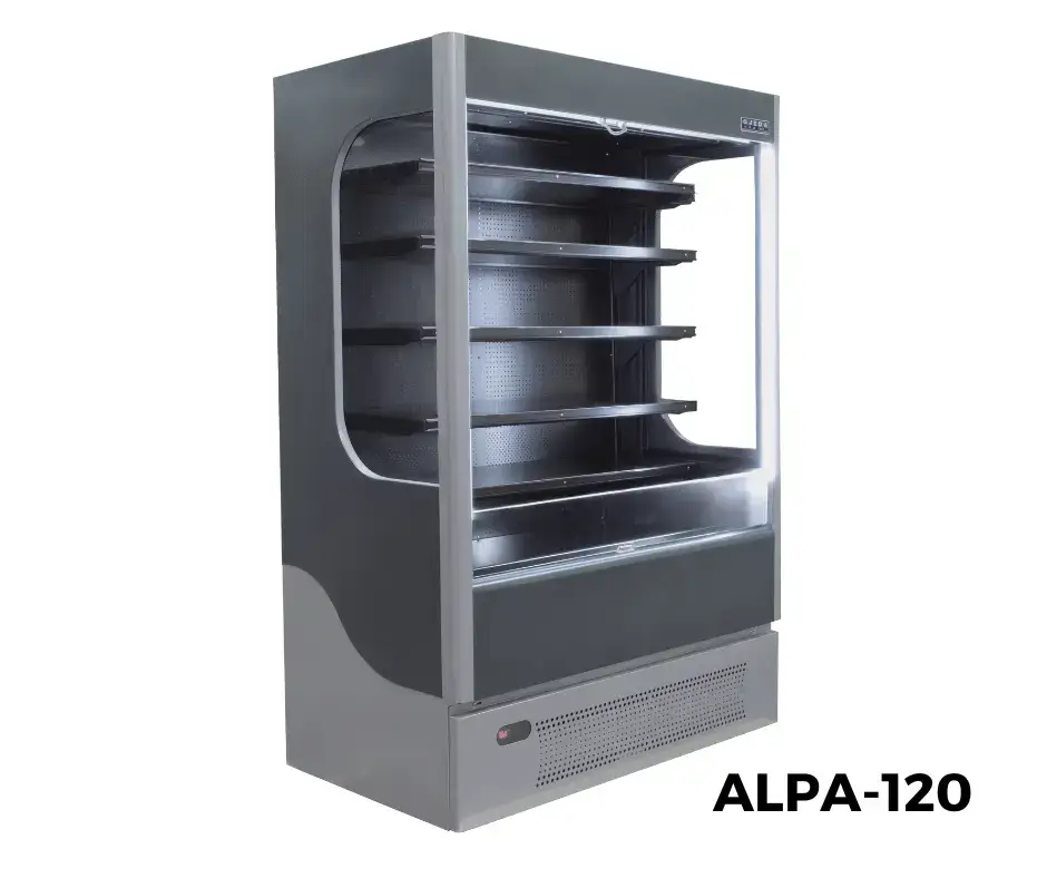 Vitrina Abierta ALPA 120 Vacia, Vitrinas Abiertas Refrigeradas